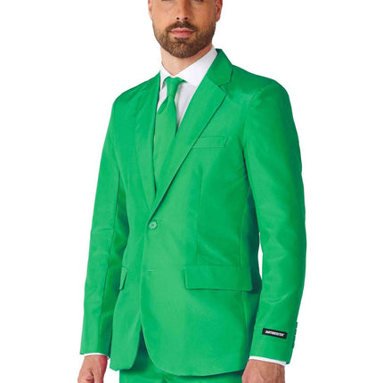 Feestbazaar Suitmeister Maatpak Solid Groen Heren