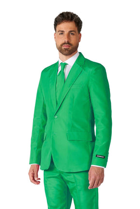Feestbazaar Suitmeister Maatpak Solid Groen Heren