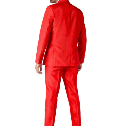 Feestbazaar Suitmeister Maatpak Solid Rood Heren