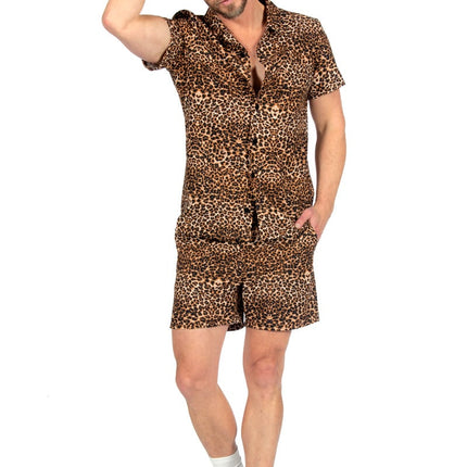 Feestbazaar Summer Outfit Heren Panterprint