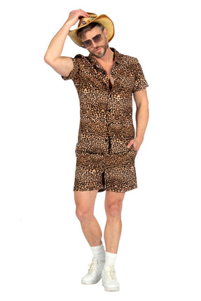 Feestbazaar Summer Outfit Heren Panterprint