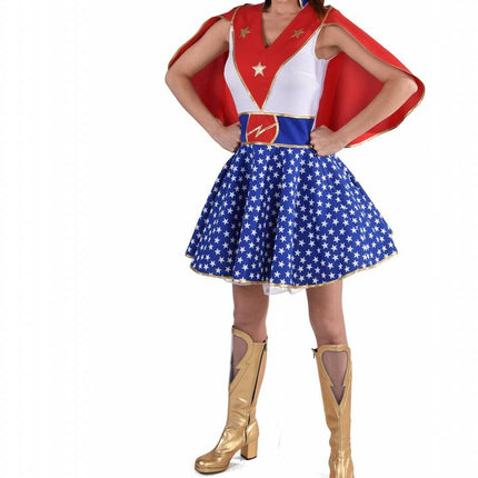 Feestbazaar Super girl outfit dames elite