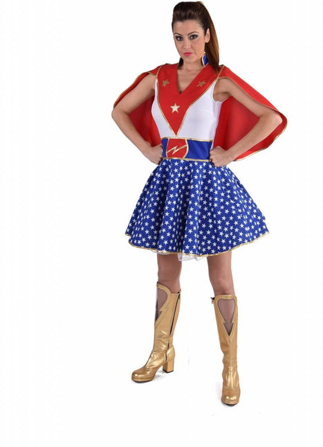 Feestbazaar Super girl outfit dames elite