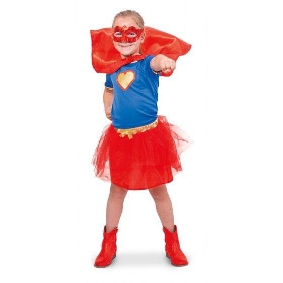 Feestbazaar Super Girl pakje meisje
