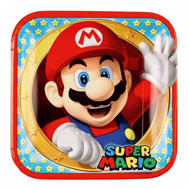 Feestbazaar Super Mario Borden 23cm 8 stuks