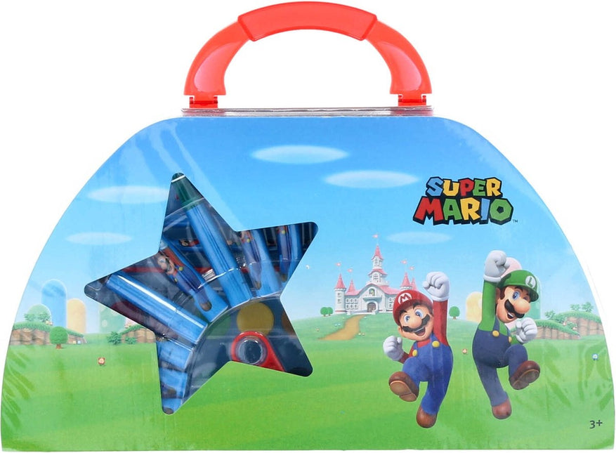 Feestbazaar Super Mario Kleurkoffer (51-Delig)