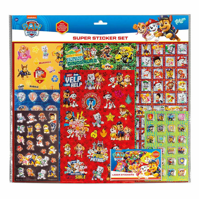 Feestbazaar Super Sticker Set Paw Patrol