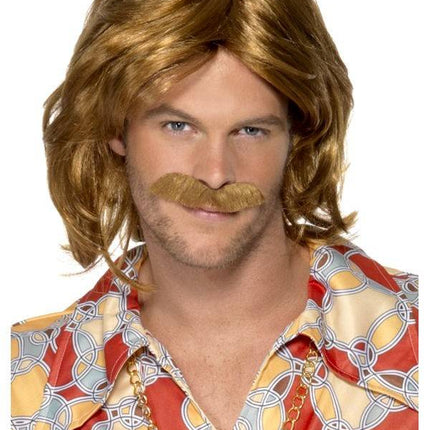 Feestbazaar Super Trooper Abba pruik en snor