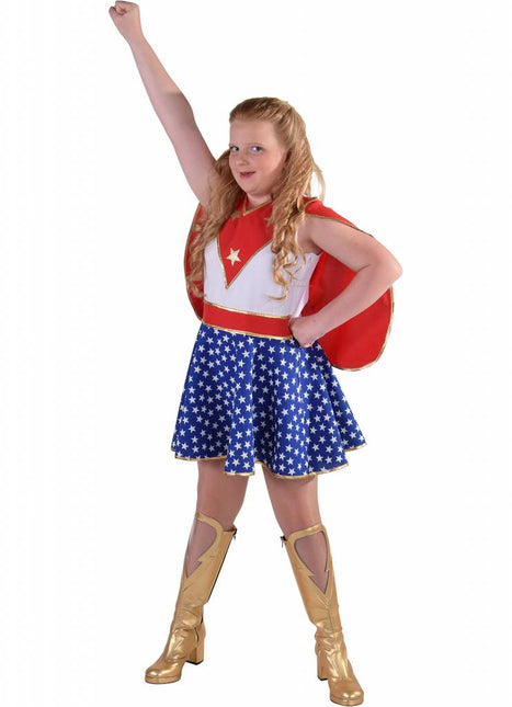 Feestbazaar Supergirl pakje kind elite