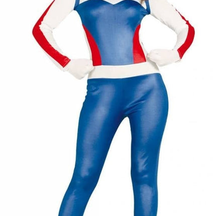 Feestbazaar Superhelden kostuum jumpsuit vrouw