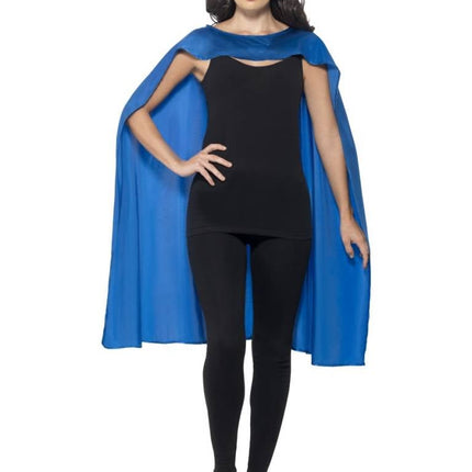 Feestbazaar Superhero cape met masker blauw