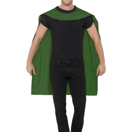 Feestbazaar Superhero Cape met masker groen