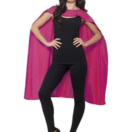 Feestbazaar Superhero cape met masker pink