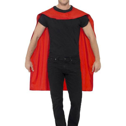Feestbazaar Superhero cape met masker rood