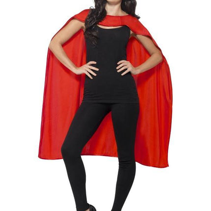 Feestbazaar Superhero cape met masker rood