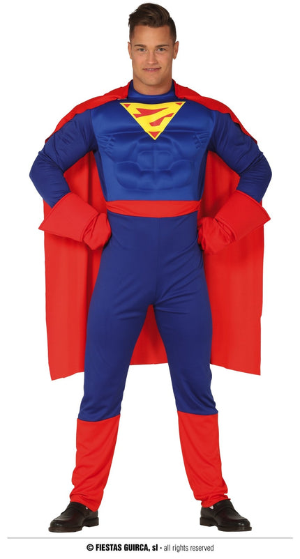 Feestbazaar Superman Jumpsuit Volwassenen