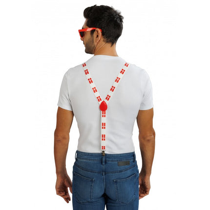 Feestbazaar Supporter Accessoires Set Denemarken 3-delig