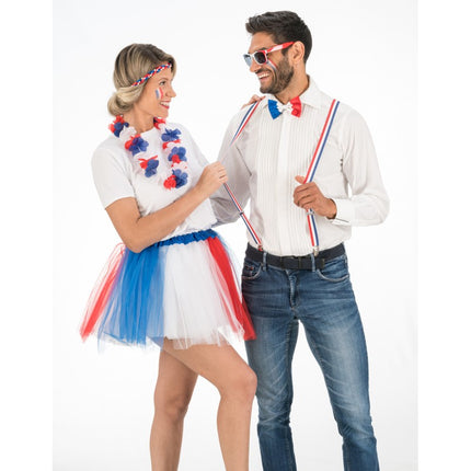 Feestbazaar Supporter Accessoires Set Frankrijk 3-delig