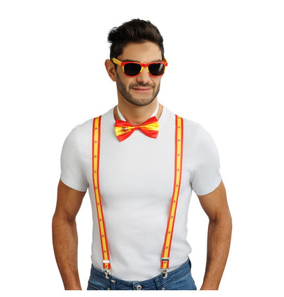 Feestbazaar Supporter Accessoires Set Spanje 3-delig