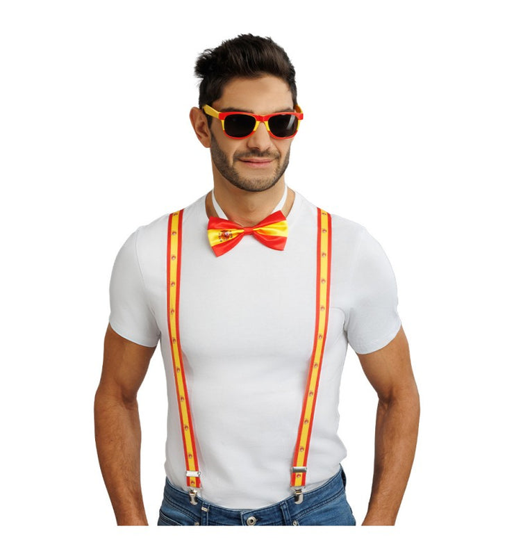Feestbazaar Supporter Accessoires Set Spanje 3-delig