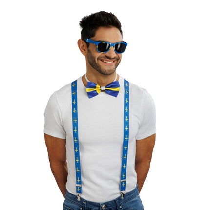 Feestbazaar Supporter Accessoires Set Zweden 3-delig