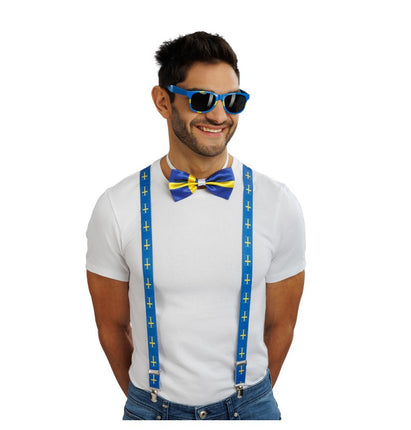 Feestbazaar Supporter Accessoires Set Zweden 3-delig