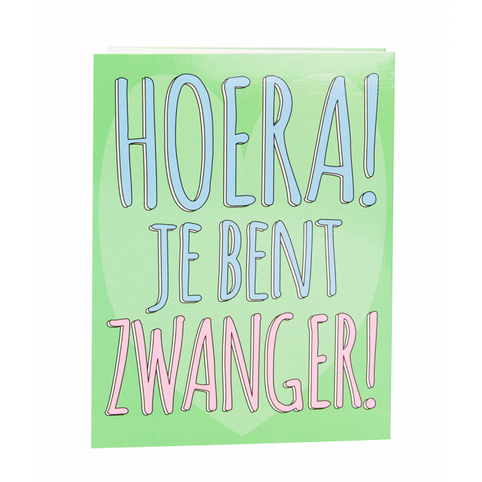 Feestbazaar Suprise Card Hoera je bent zwanger