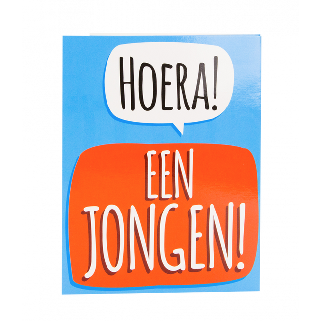 Feestbazaar Surprise Card - Hoera een jongen
