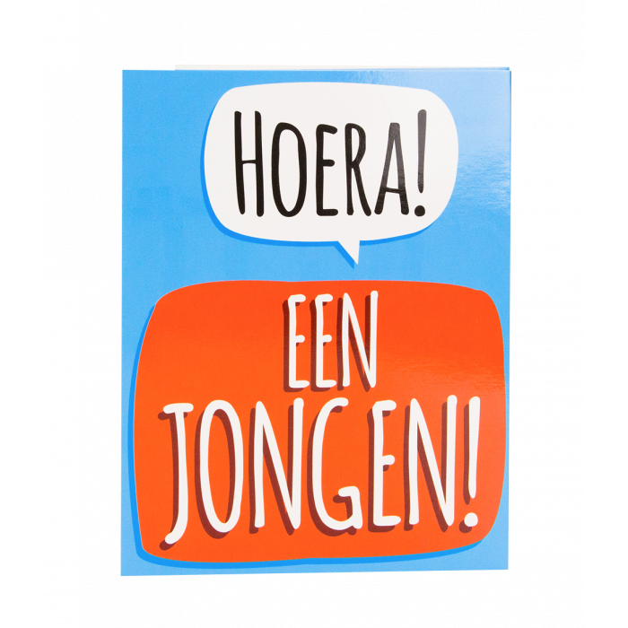 Feestbazaar Surprise Card - Hoera een jongen
