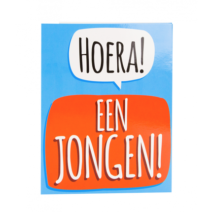 Feestbazaar Surprise Card - Hoera een jongen