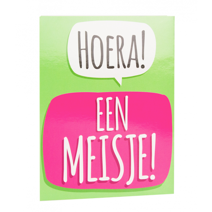 Feestbazaar Surprise Card - Hoera een meisje