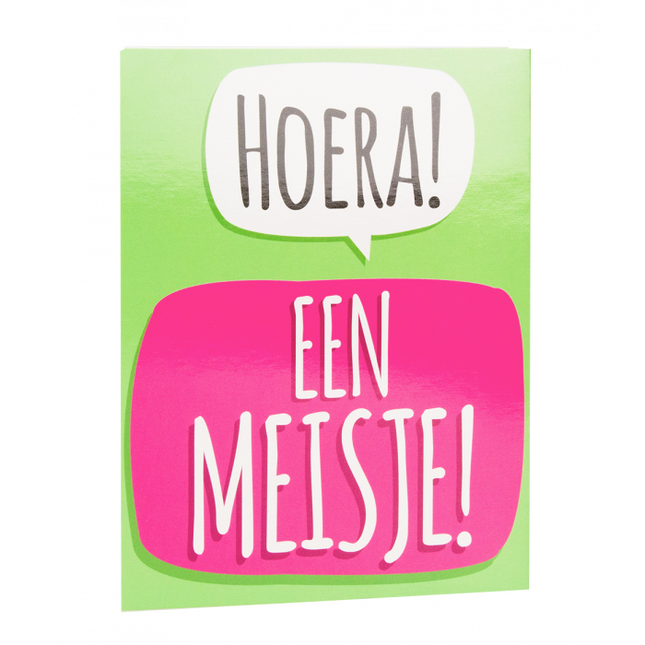 Feestbazaar Surprise Card - Hoera een meisje