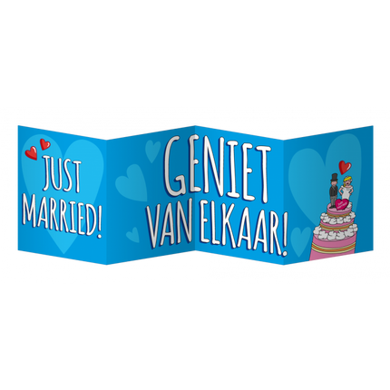 Feestbazaar Surprise Card - Just married