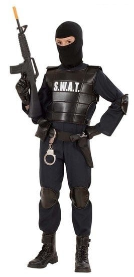 Feestbazaar S.W.A.T. kostuum officier kind