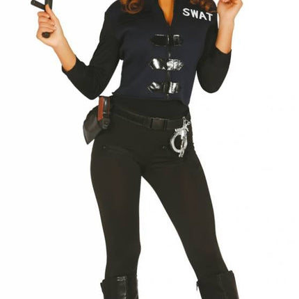 Feestbazaar Swat Outfit dames spandex