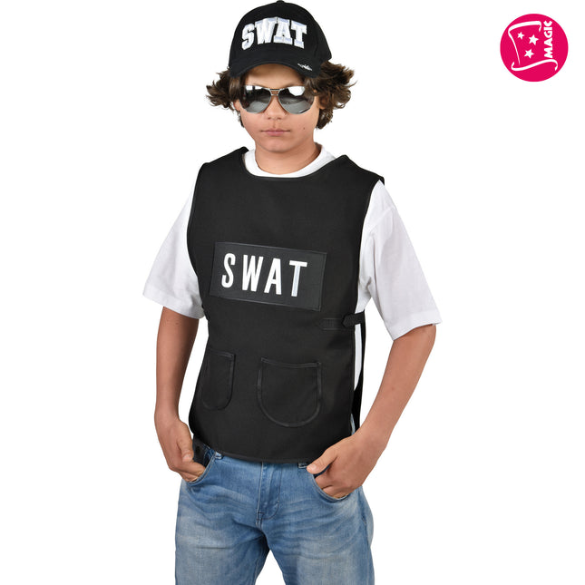 Feestbazaar SWAT Vest Kind Zwart