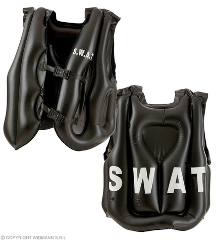 Feestbazaar SWAT vest opblaasbaar volwassenen