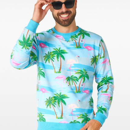 Feestbazaar Sweater Flamingo Hawaii Opposuits