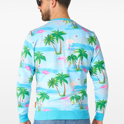 Feestbazaar Sweater Flamingo Hawaii Opposuits