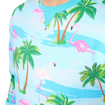 Feestbazaar Sweater Flamingo Hawaii Opposuits