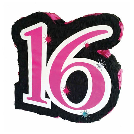 Feestbazaar Sweet 16 Pinata Roze - 45 cm