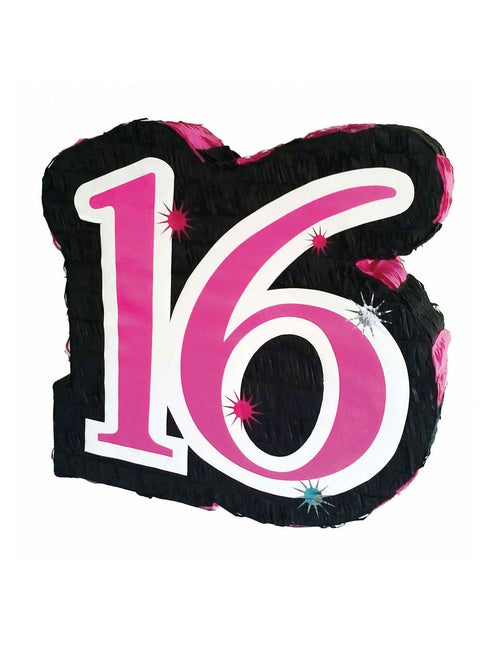 Feestbazaar Sweet 16 Pinata Roze - 45 cm