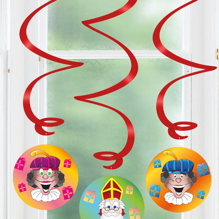 Feestbazaar Swirl Decoratie Welkom Sint en Piet (3st)