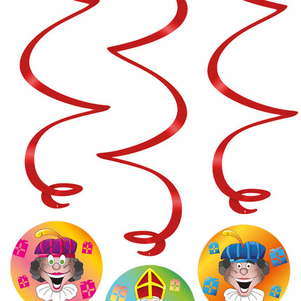 Feestbazaar Swirl Decoratie Welkom Sint en Piet (3st)