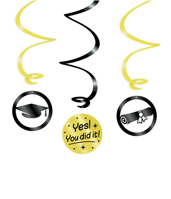 Feestbazaar Swirl Decoratie - Yes You did it!