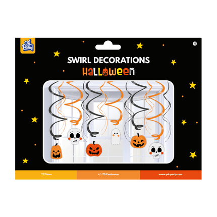Feestbazaar Swirl Decoraties Halloween Halloween (12st)