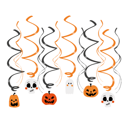 Feestbazaar Swirl Decoraties Halloween Halloween (12st)
