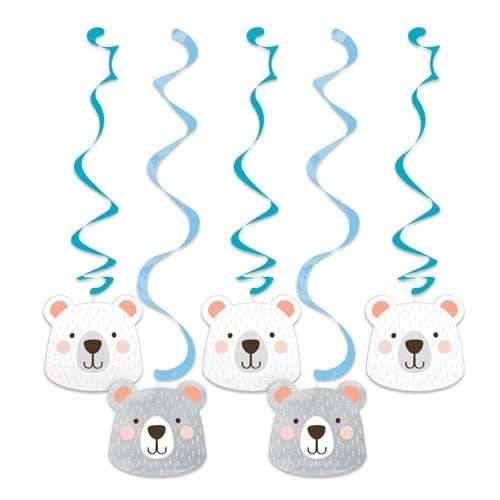 Feestbazaar Swirls Birthday Bear (5st)