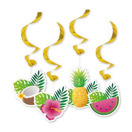 Feestbazaar Swirls Tropical (4st)
