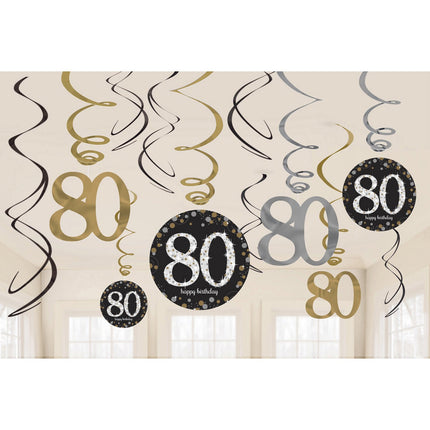 Feestbazaar Swirlset 80 Jaar Goud Zilver